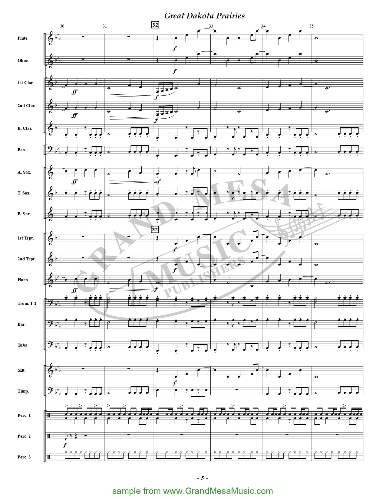 Great Dakota Prairies - Concert Band Score/Parts