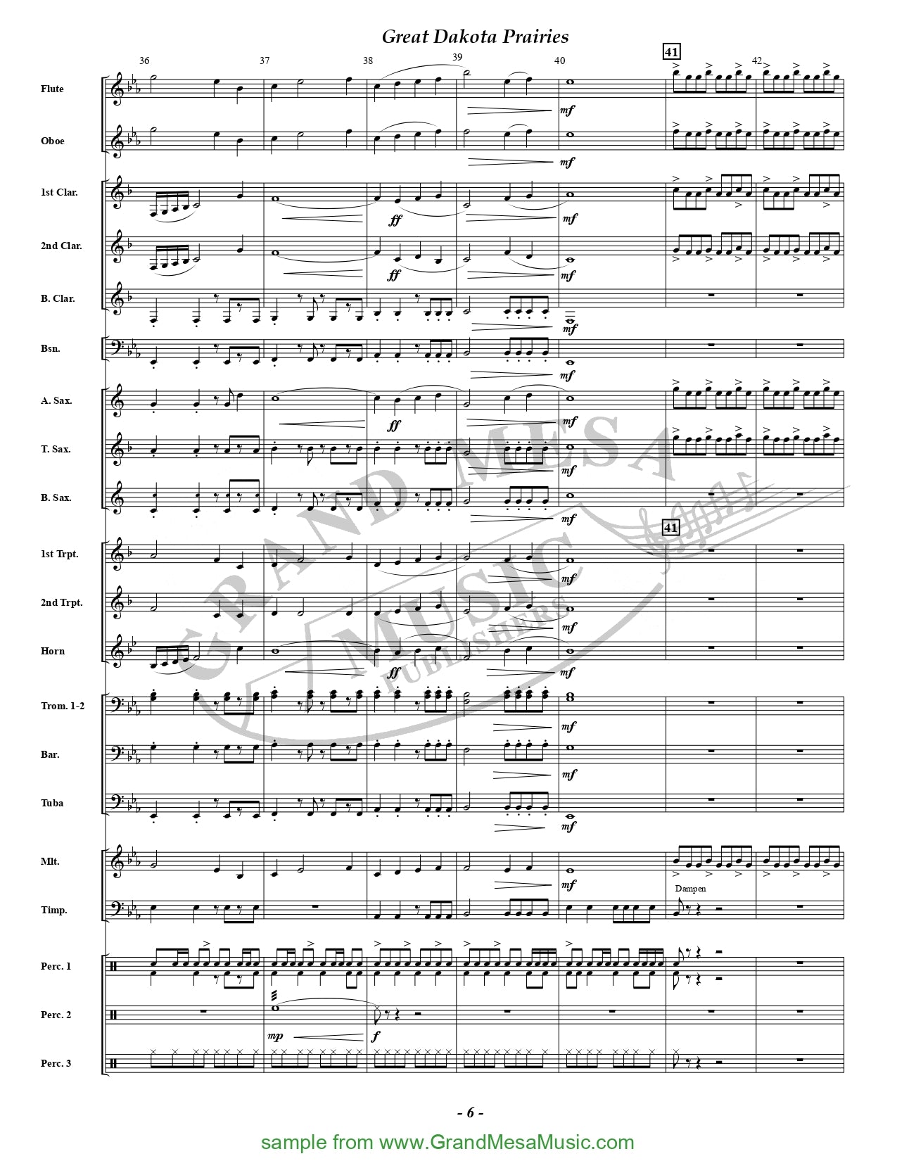 Great Dakota Prairies - Concert Band Score/Parts