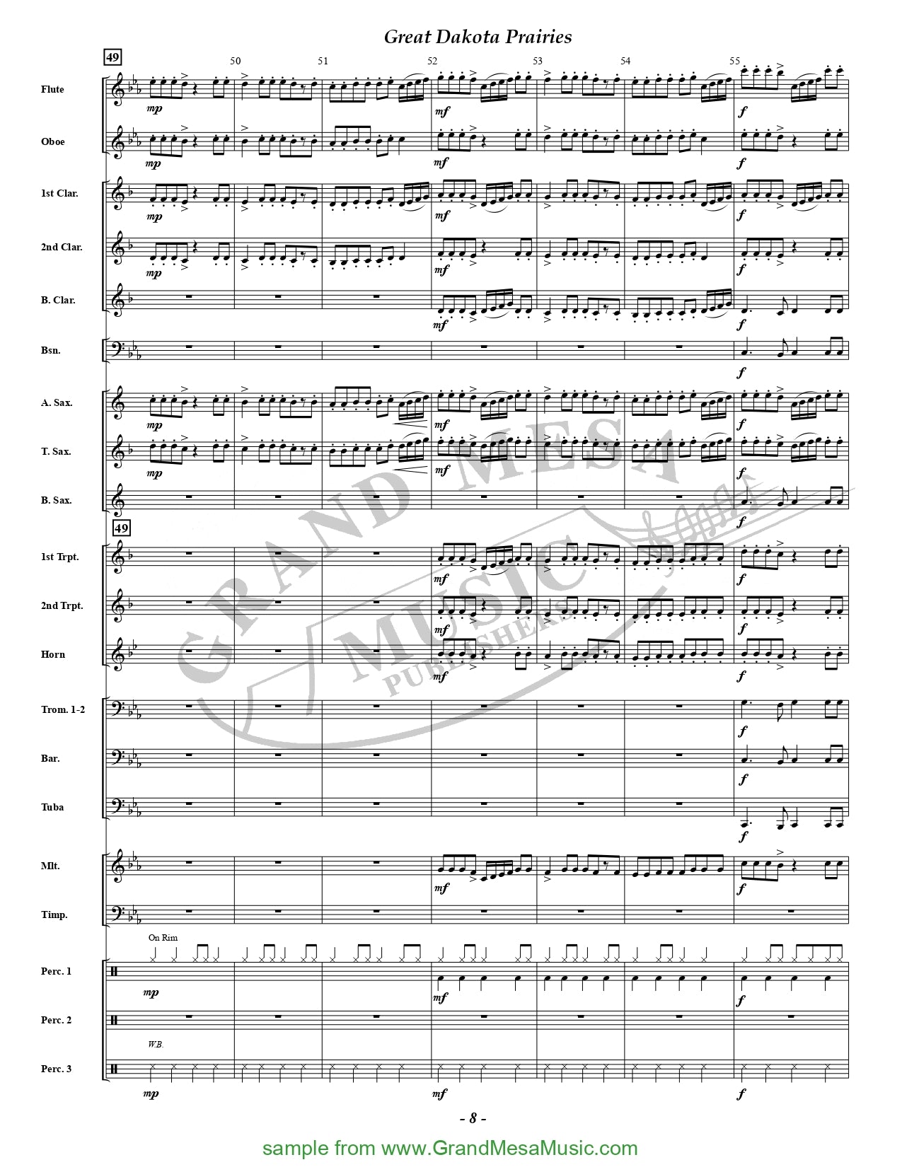 Great Dakota Prairies - Concert Band Score/Parts