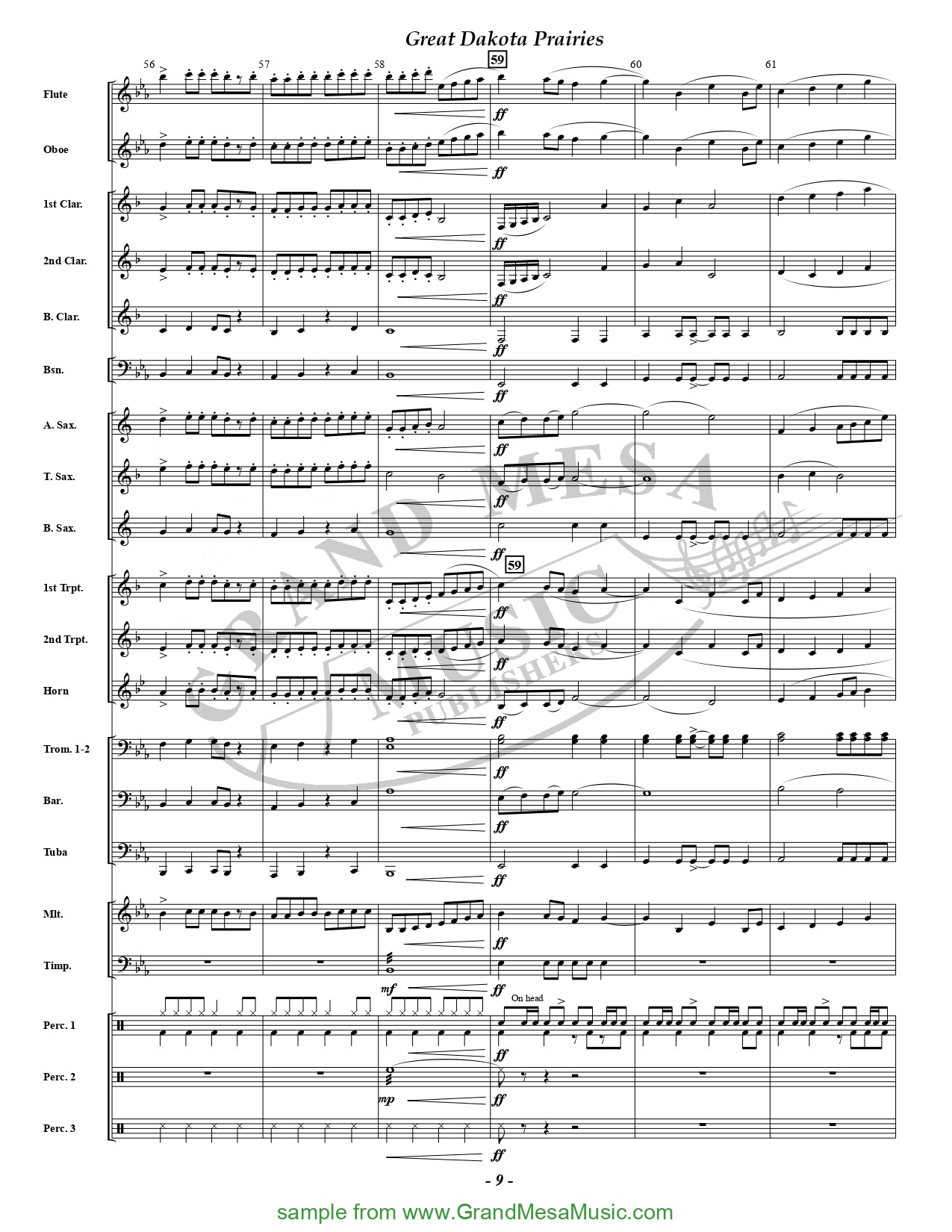 Great Dakota Prairies - Concert Band Score/Parts