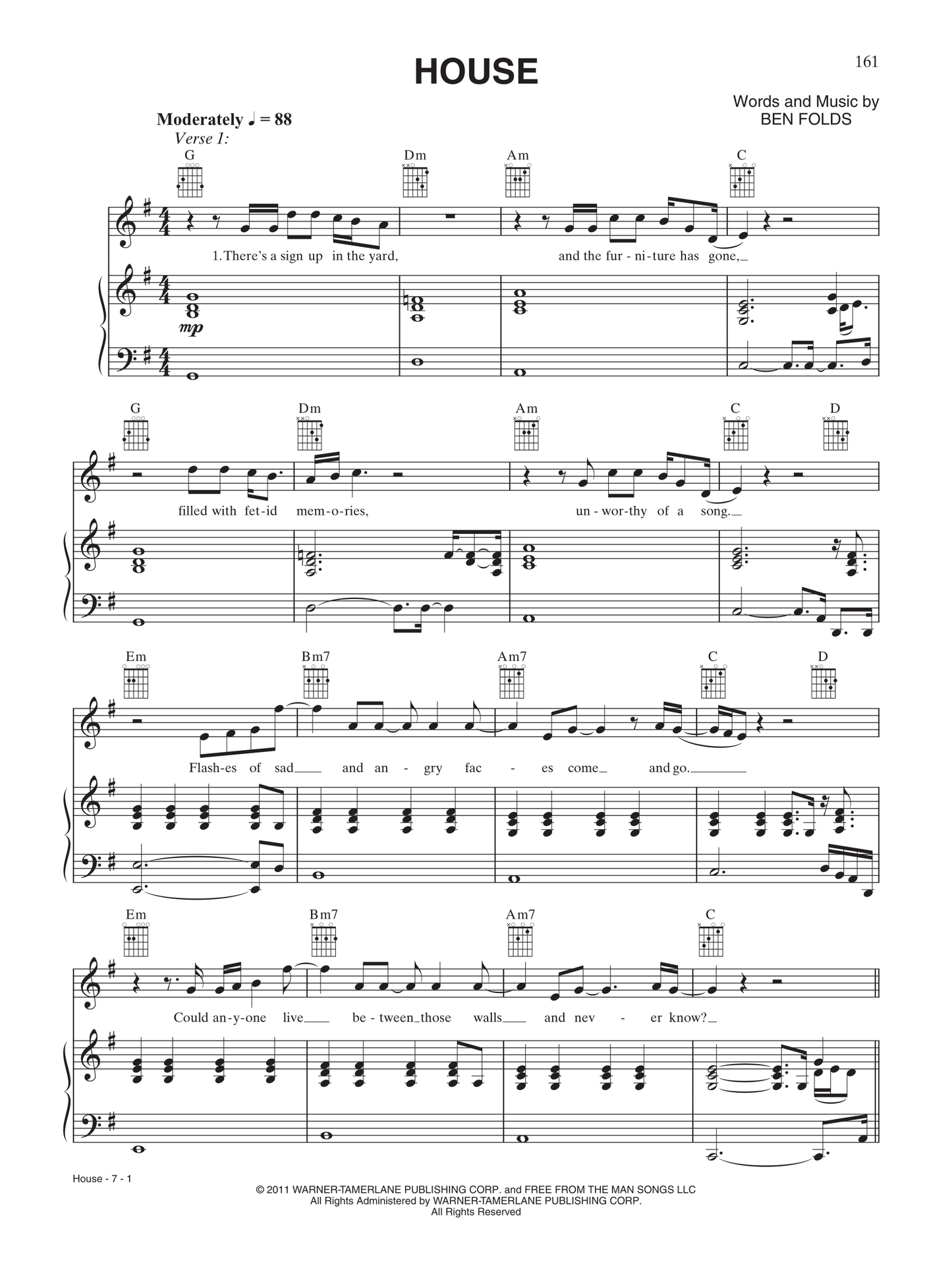 Ben Folds - Best Imitation Of Myself Piano/Vocal/Guitar Songbook