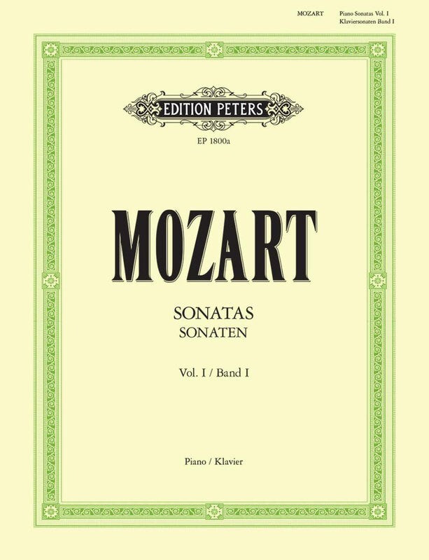 Mozart - Sonatas Volume 1 (Piano Solo) Book