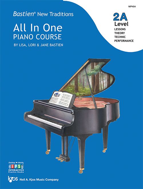 Bastien: New Traditions - All In One Piano Course Level 2A Book