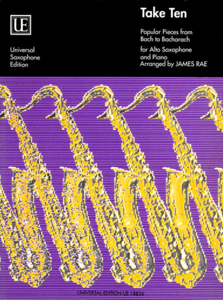 James Rae - Take Ten For Alto Saxophone with Piano Accompaniment Book