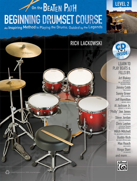 On The Beaten Path - Beginning Drumset Course Level 2 (Book/Cd)