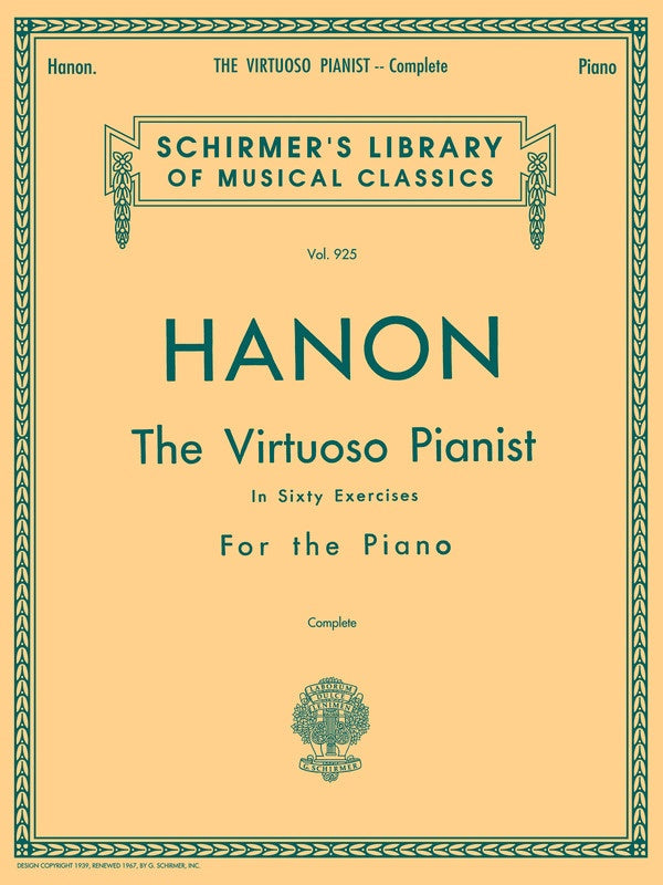 Hanon - The Virtuoso Pianist in 60 Exercises Book (Complete)