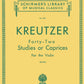 Kreutzer - 42 Studies or Caprices For Violin Book