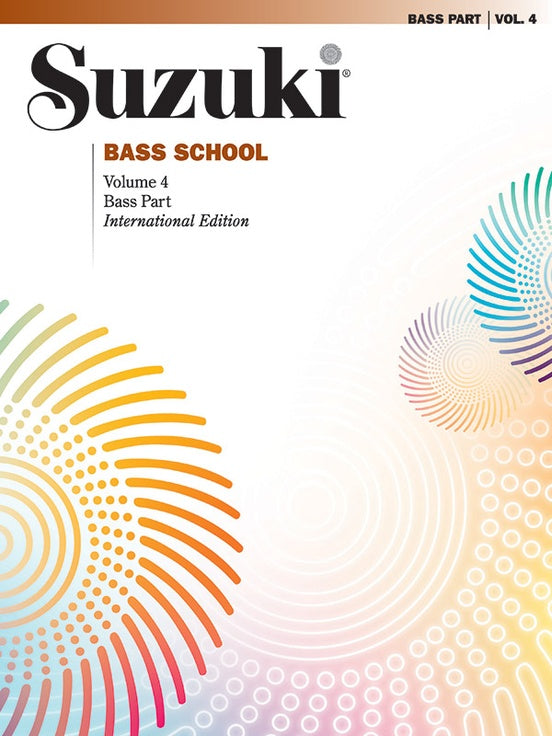 Suzuki Bass School - Volume 4 Double Bass Part Book