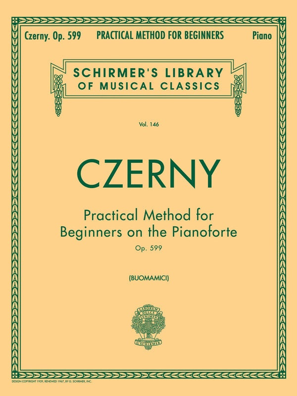Carl Czerny - Practical Method For Beginners Op 599 Piano Book