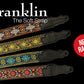 Franklin 2" Yellow Retro Folk Weave Guitar Strap with Glove Leather End Tab