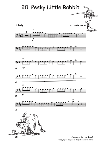 Possums in the Roof - Cello Book/CD