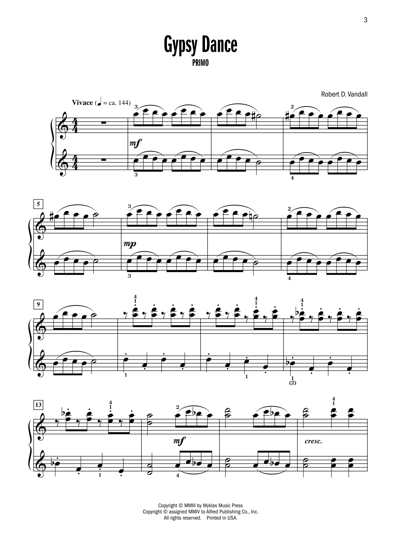 Vandall - Celebrated Piano Duets - Book 2 (1 Piano, 4 Hands)