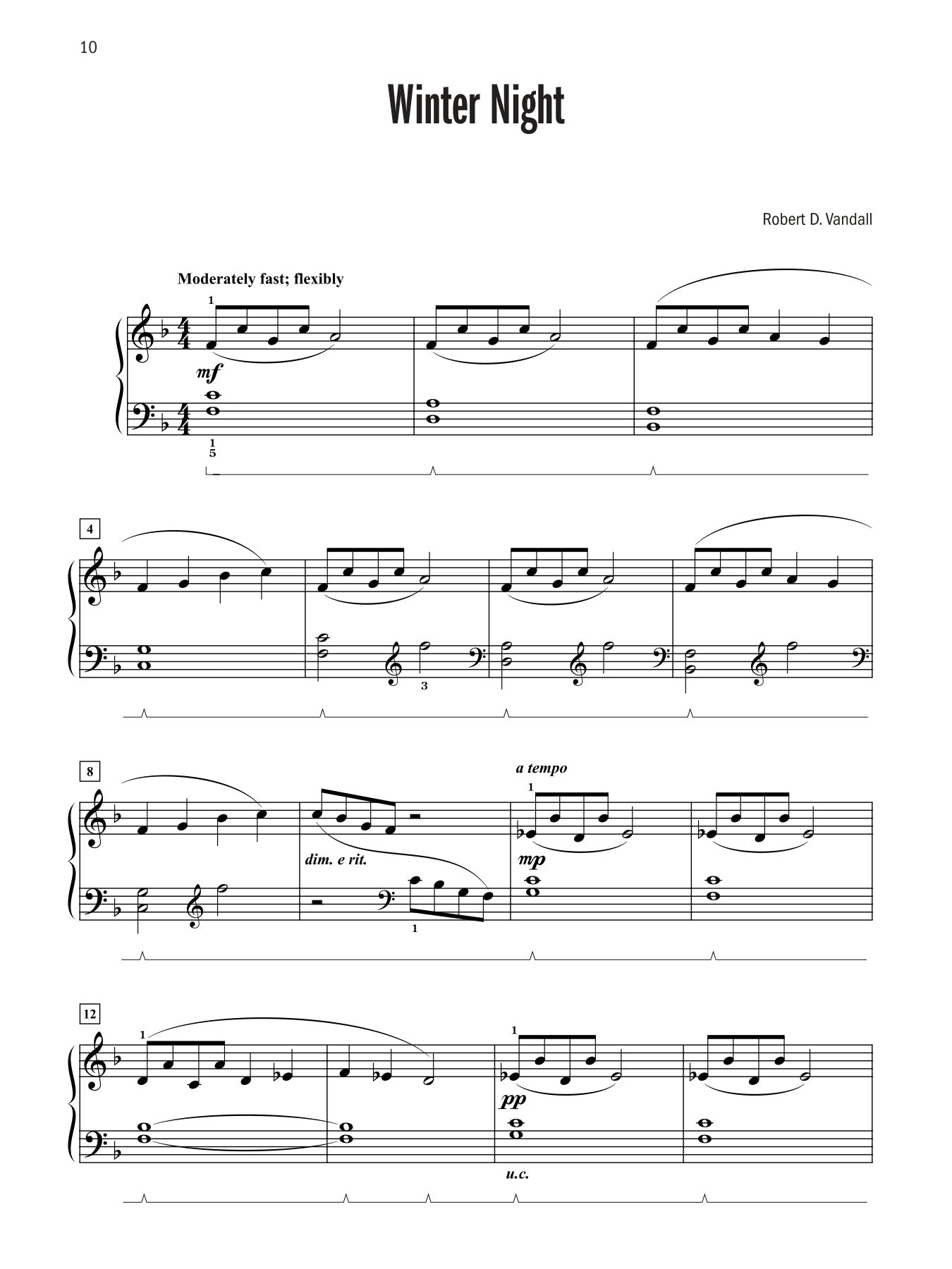 Vandall - Celebrated Lyrical Piano Solos - Book 2