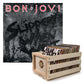 Bon Jovi 'Slippery When Wet' Vinyl Album and Crosley Vinyl Crate Bundle