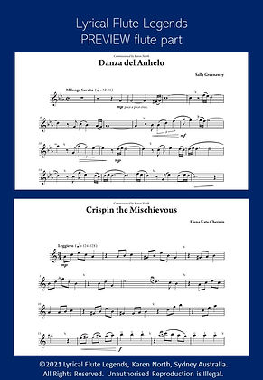 Karen North - Lyrical Flute Legends Book (Flute and Piano Edition)