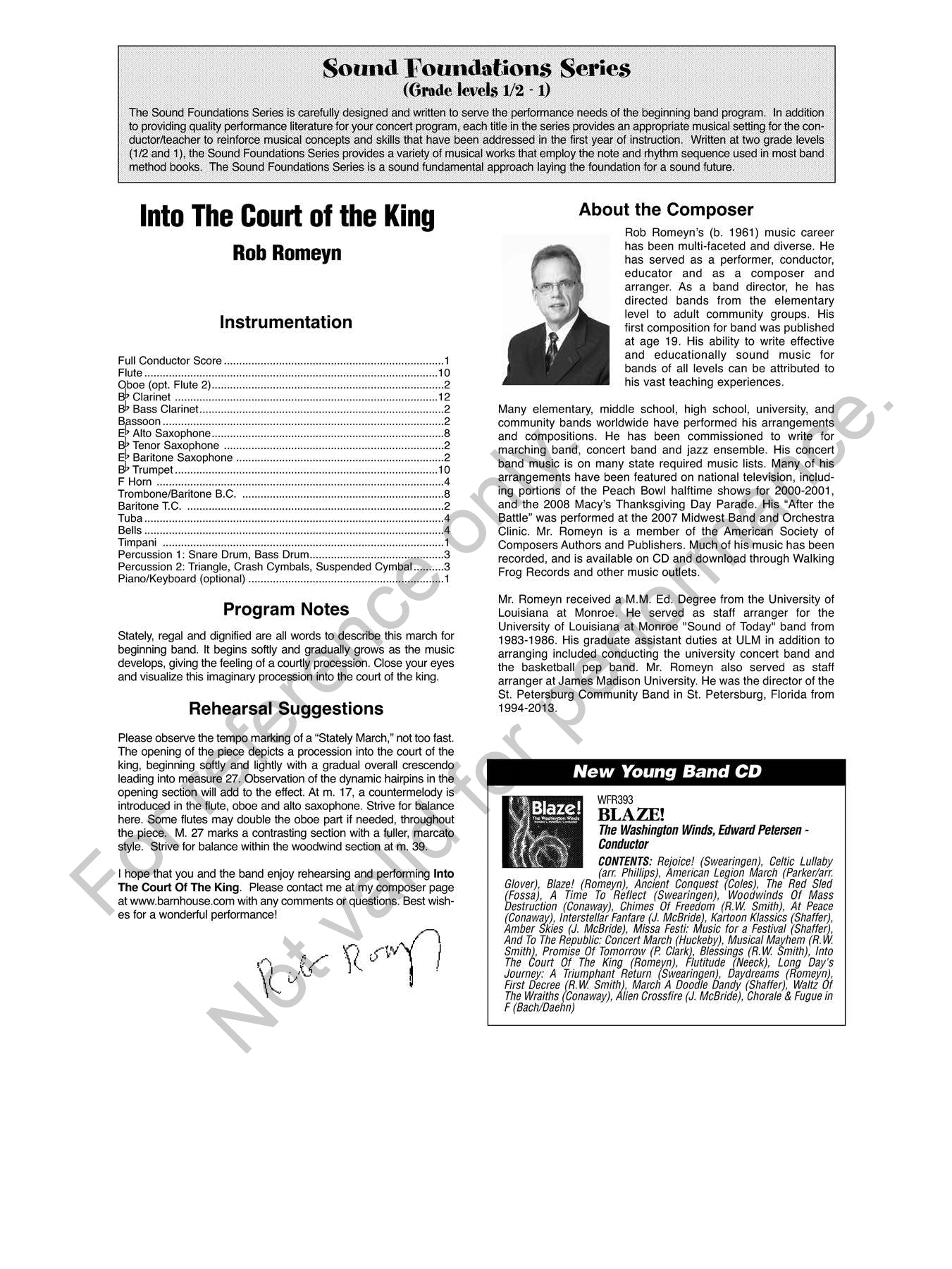 Into The Court Of The King Cb1 Sc/Pts