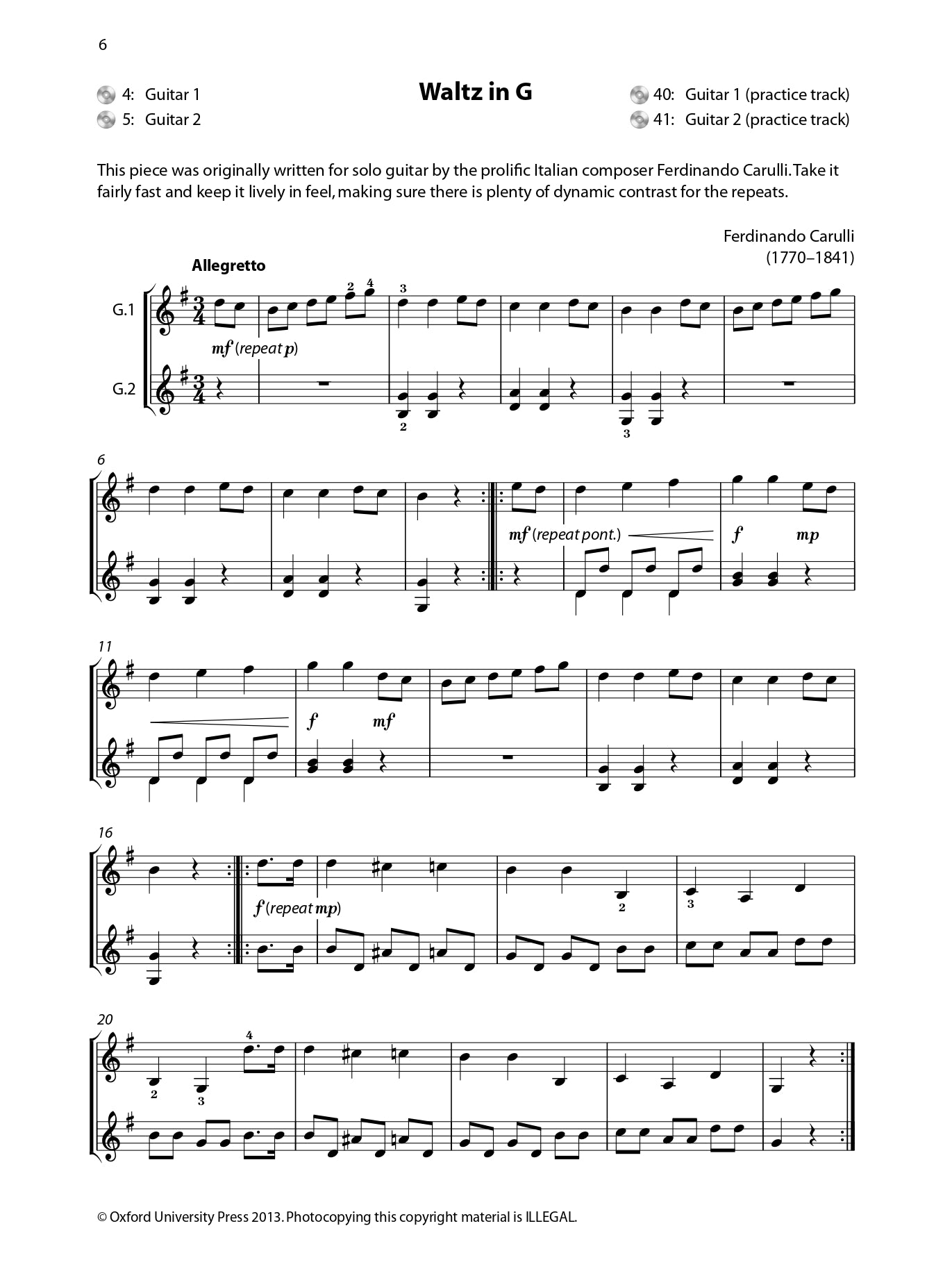 Enjoy Playing Guitar - Time For Two Duets Book/Cd