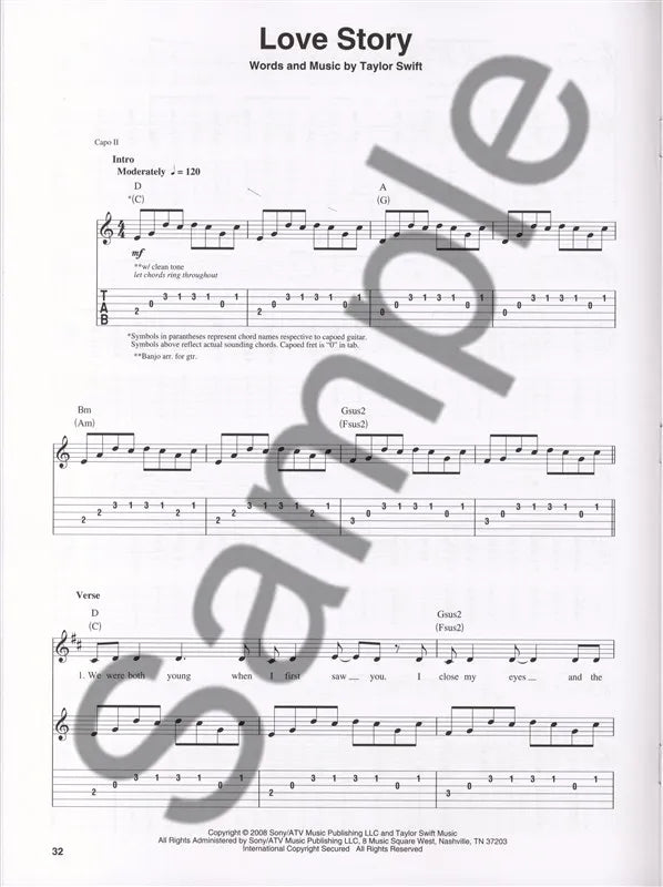 Taylor Swift Guitar Play Along Volume 133 Book/Cd