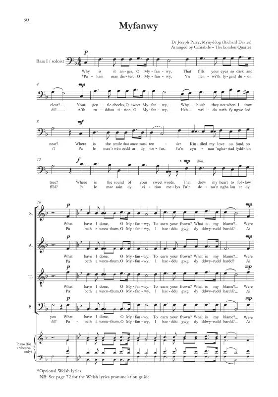 The Great British A Cappella Songbook- SATB Mixed Choir