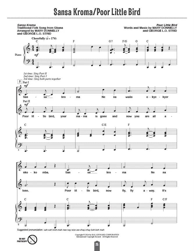 Folksong Partners Around The World Book (Grades 1-6)