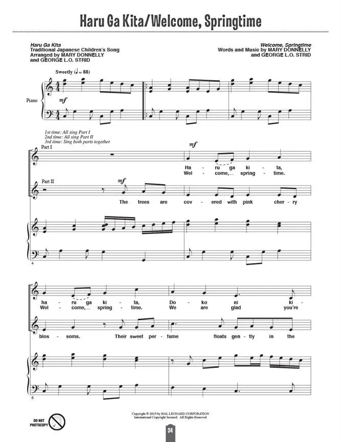 Folksong Partners Around The World Book (Grades 1-6)