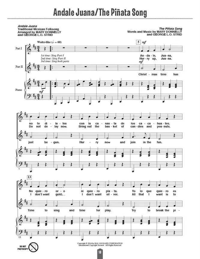 Folksong Partners Around The World Book (Grades 1-6)