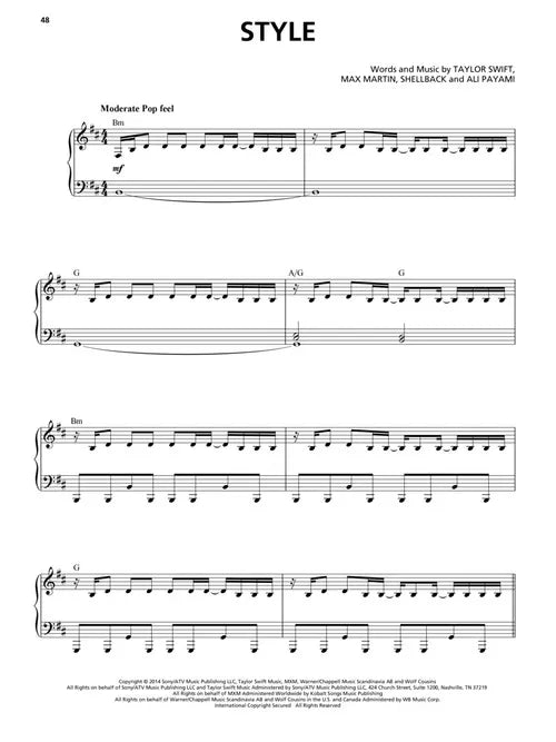 Taylor Swift Sing 8 Favorites- Music Minus One Vocal Book/Ola