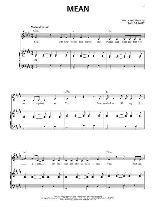 Taylor Swift Sing 8 Favorites- Music Minus One Vocal Book/Ola