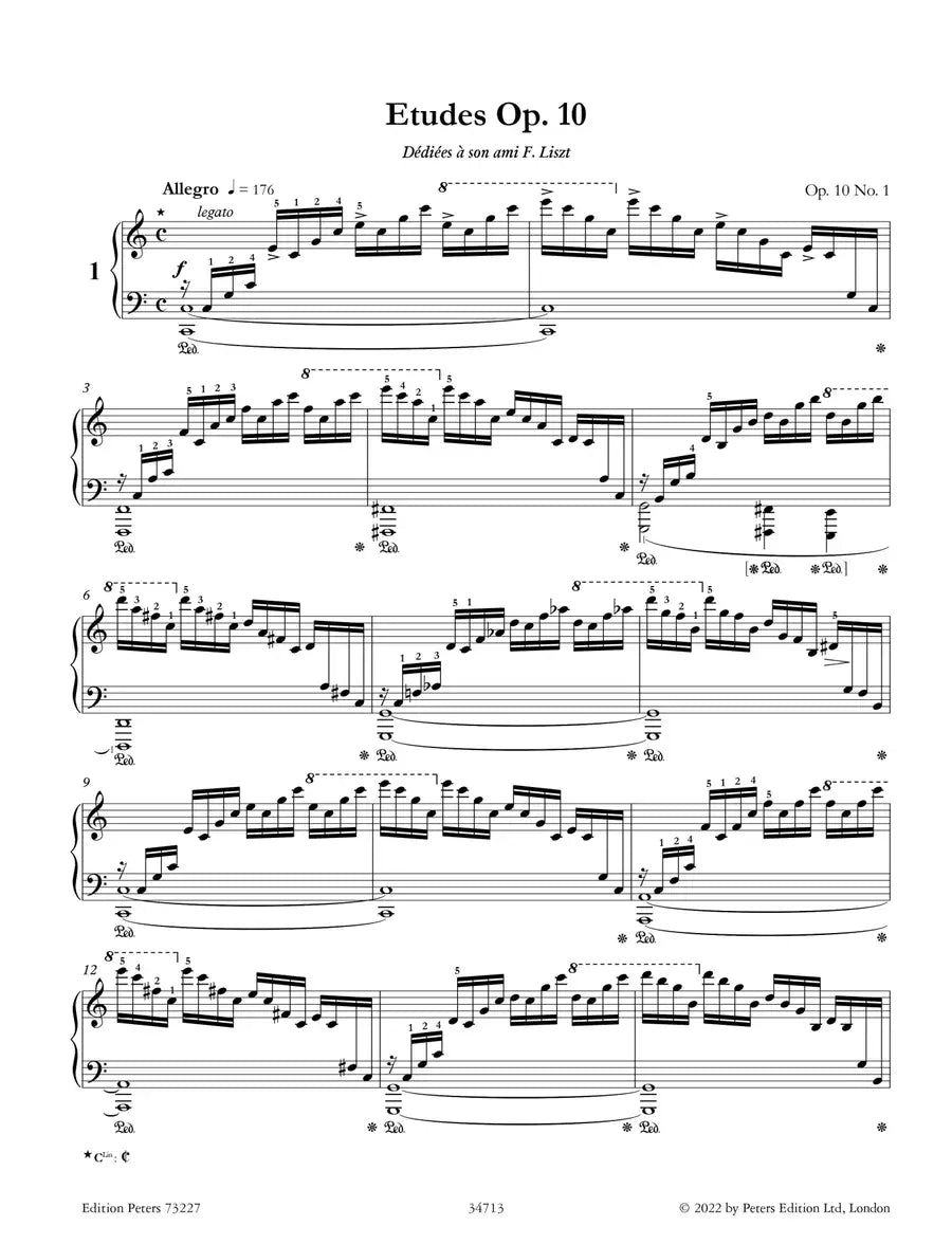 The Complete Chopin - Etudes Op 10 New Critical Edition Piano Urtext Book
