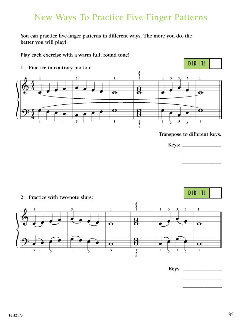 Play Your Scales & Chords Every Day - Piano Book 1