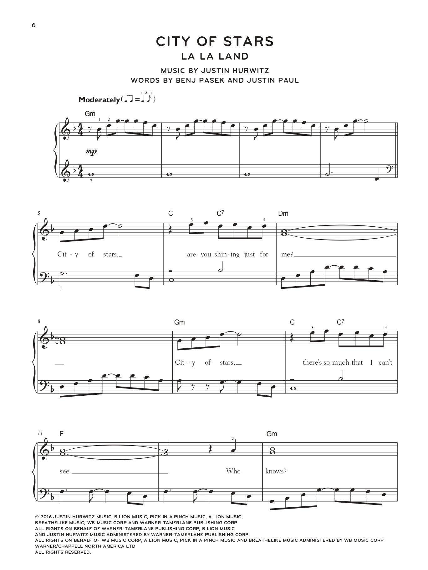 The Easy Piano Series - Film Songbook