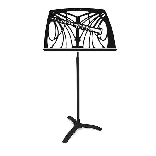 Manhasset Noteworthy Oboe Design Music Stand - Black