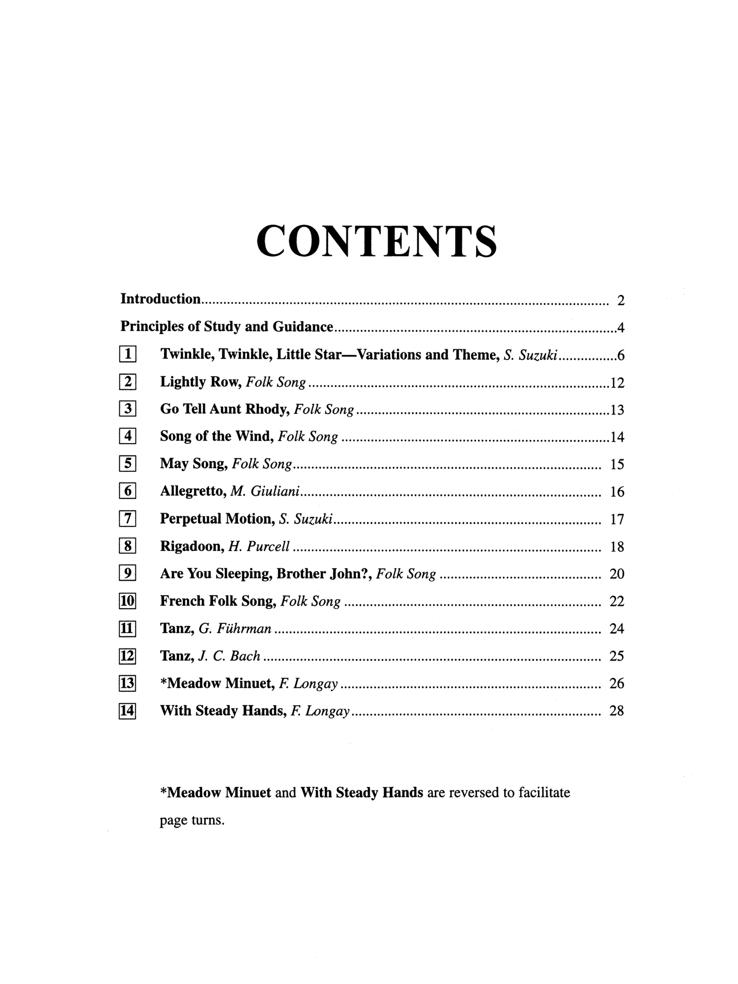 Suzuki Guitar School - Volume 1 Guitar Accompaniment Book