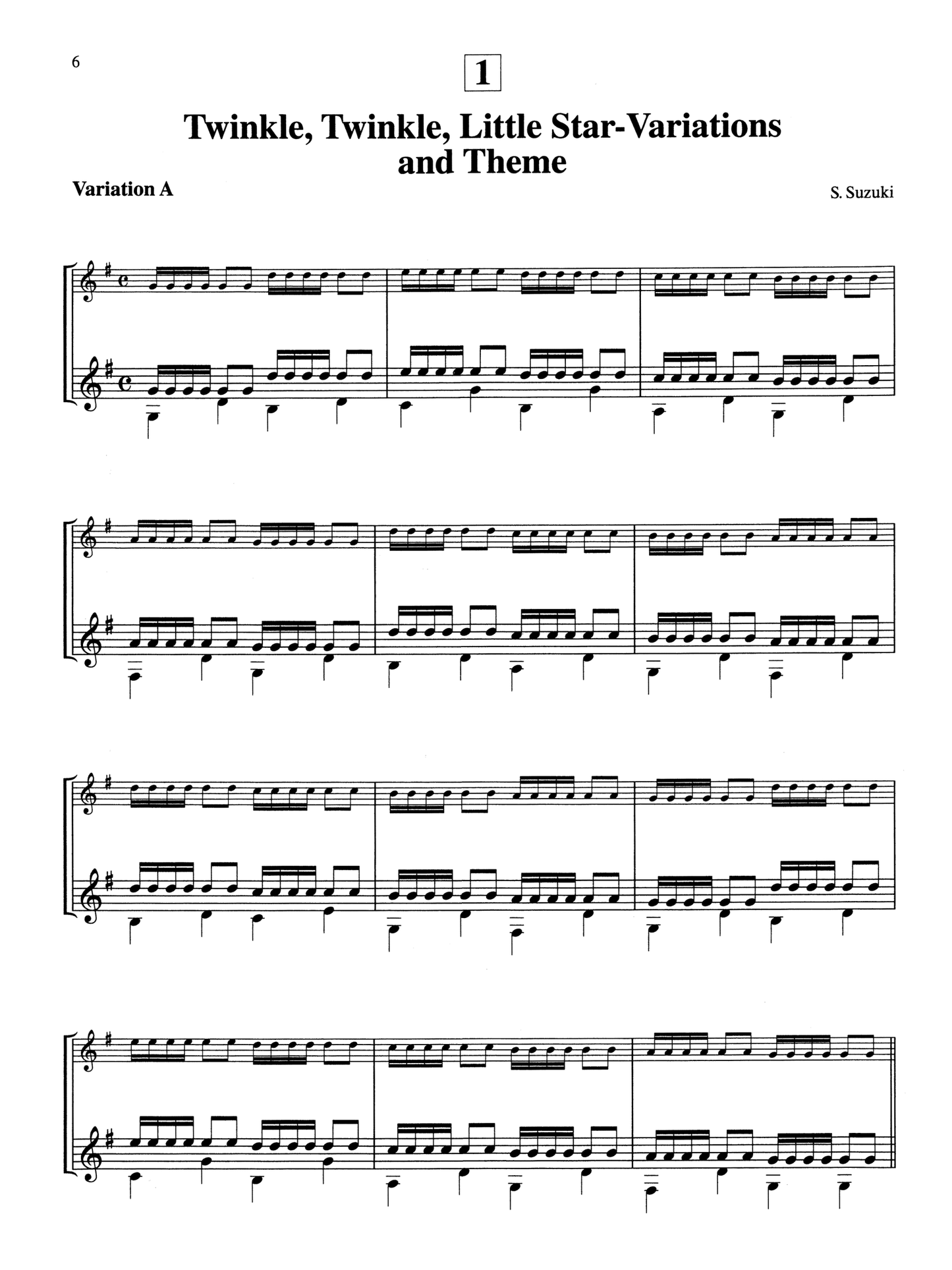 Suzuki Guitar School - Volume 1 Guitar Accompaniment Book