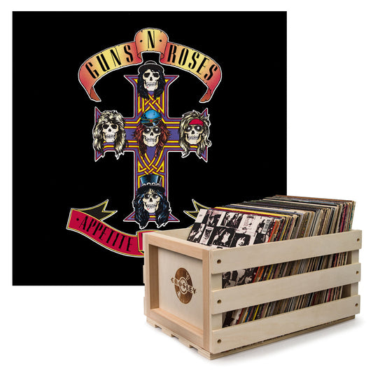 Guns N Roses 'Appetite for Destruction' Vinyl Album and Crosley Vinyl Crate Bundle