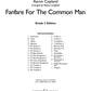 Aaron Copland - Fanfare For The Common Man Score/Parts Book