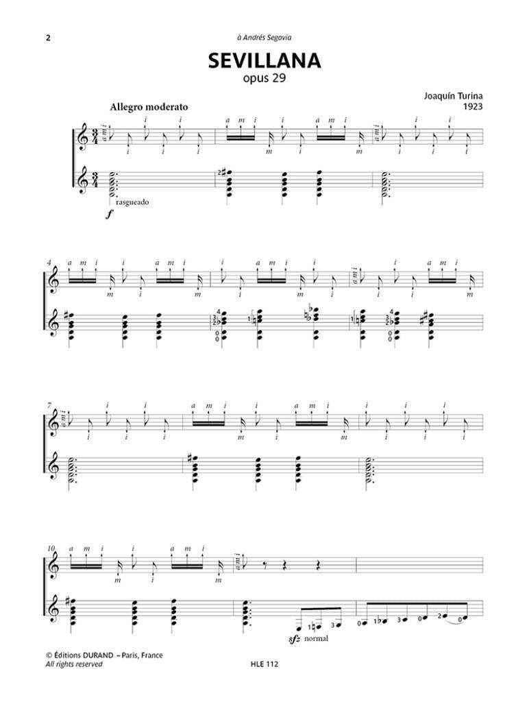 Segoviana - 17 Pieces For Guitar Dedicated To Segovia Book