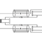 Klotz AY5 Y Cable - Lightweight - Insert TRS 6.3mm - 2 X XLR 3P F/M - 2m
