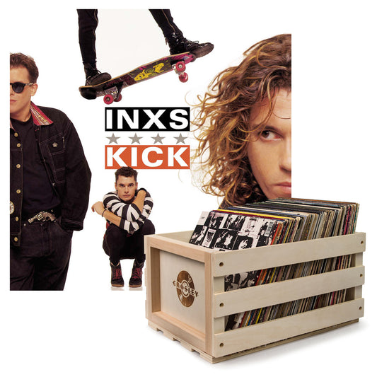 INXS 'Kick' Vinyl Album and Crosley Vinyl Crate Bundle