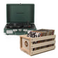 Crosley Cruiser Bluetooth Portable Turntable - Emerald Green + Bundled Crosley Record Storage Crate