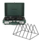 Crosley Cruiser Bluetooth Portable Turntable - Emerald Green + Gadhouse Vinyl Rack Bundle - Black