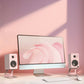 Kanto ORA 100W Powered Reference Desktop Computer Speakers with Bluetooth 5.0 Pink