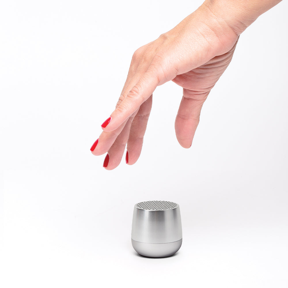 Lexon Mino+ Mini Bluetooth Speaker - Silver Polish