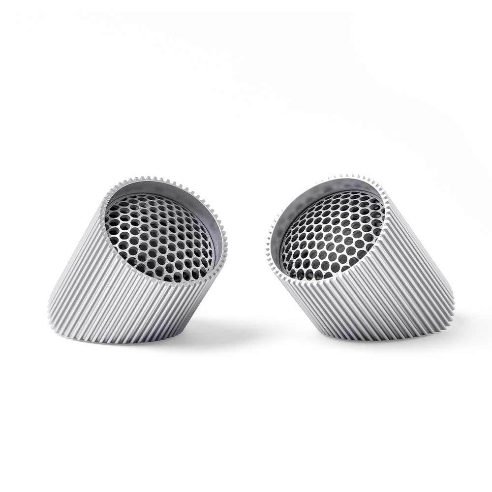 Lexon Ray Set Of Magnetic Bluetooth Speakers - Silver Polish
