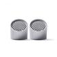 Lexon Ray Set Of Magnetic Bluetooth Speakers - Silver Polish