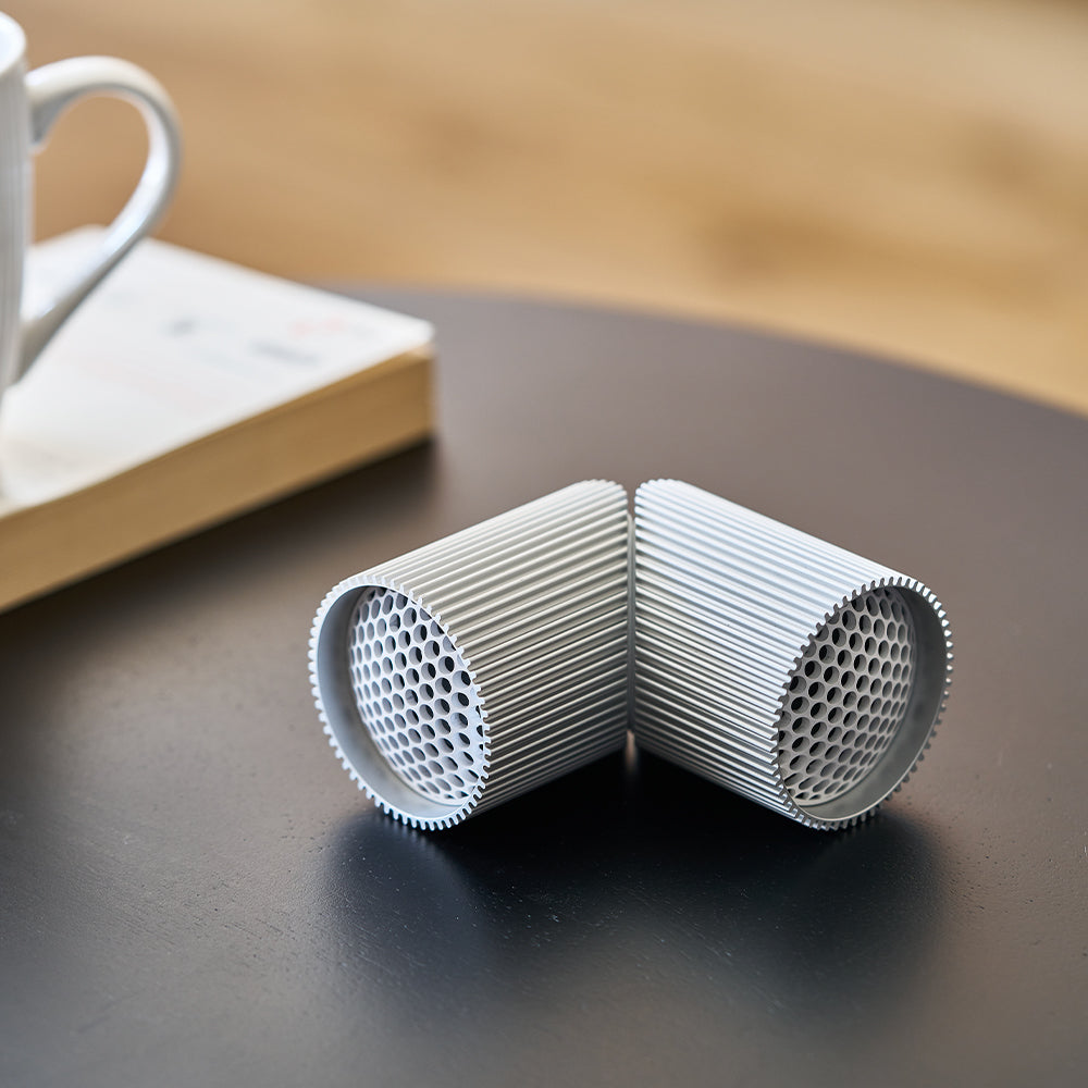 Lexon Ray Set Of Magnetic Bluetooth Speakers - Silver Polish
