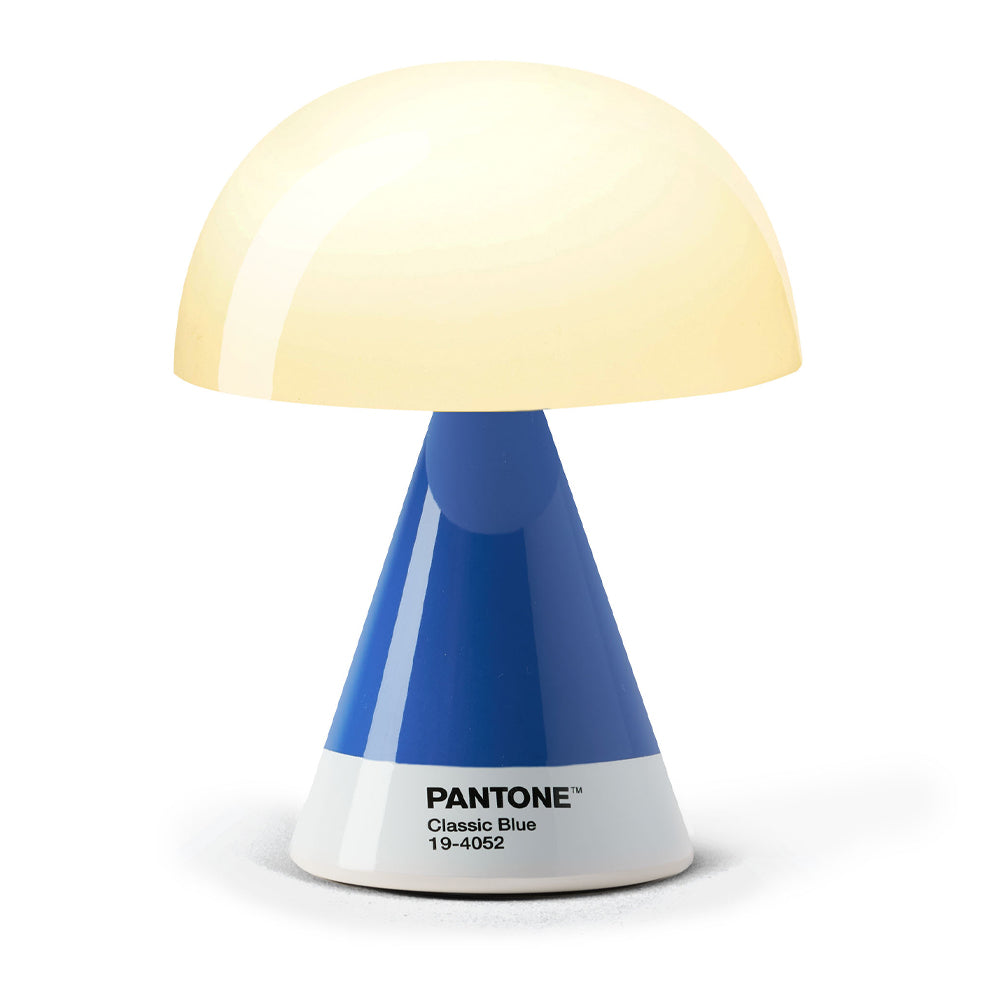 Lexon GIFT Set PANTONE - Includes Mino+ Mini Speaker, Flip Classic Clock, Mina M Lamp, Thykho 3  Speaker - Classic Blue