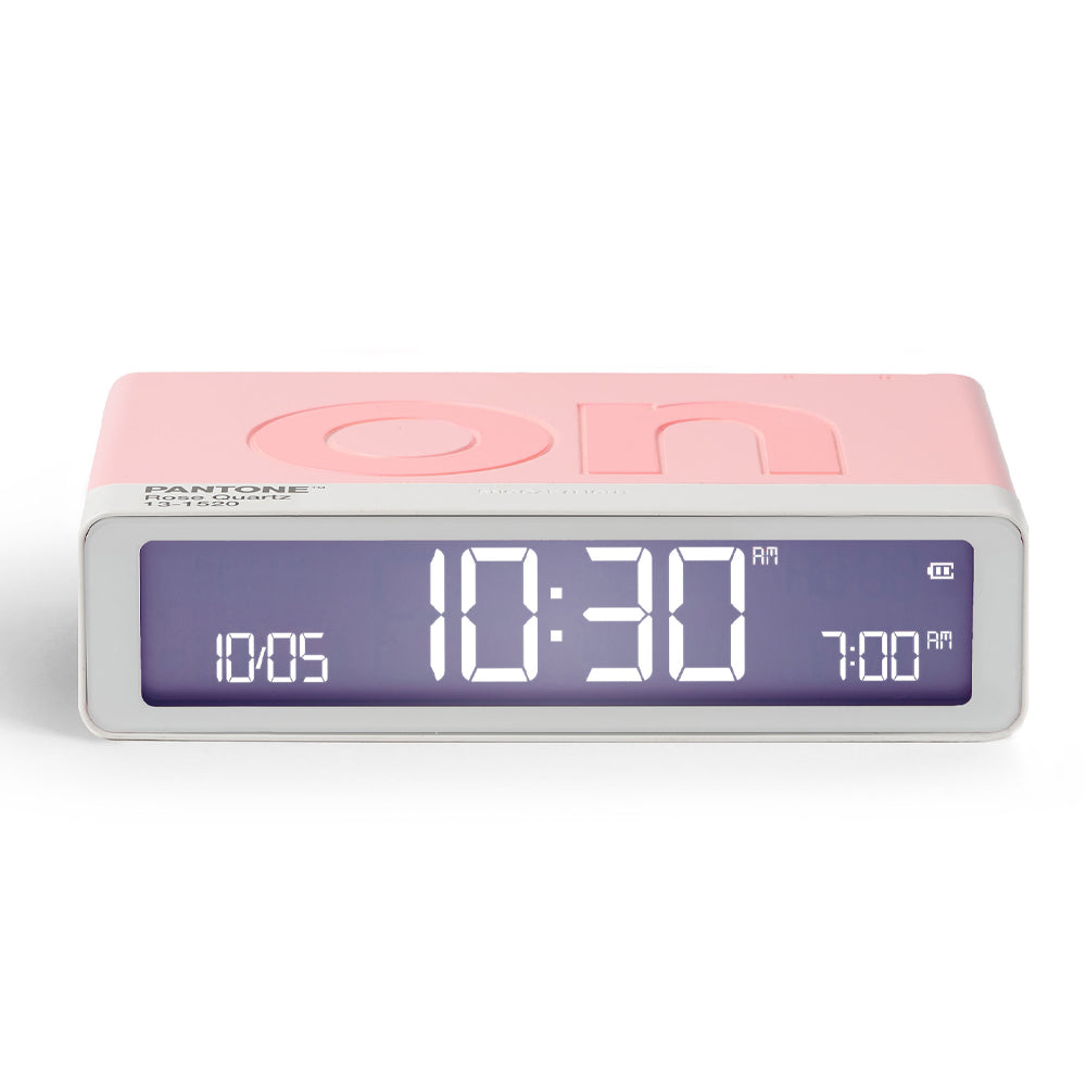 Lexon GIFT Set PANTONE - Includes Mino+ Mini Speaker, Flip Classic Clock, Mina M Lamp, Thykho 3  Speaker - Rose Pink