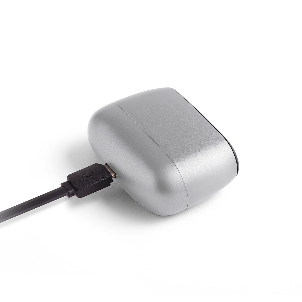Lexon Minut Mini Alarm Clock - Silver Polish
