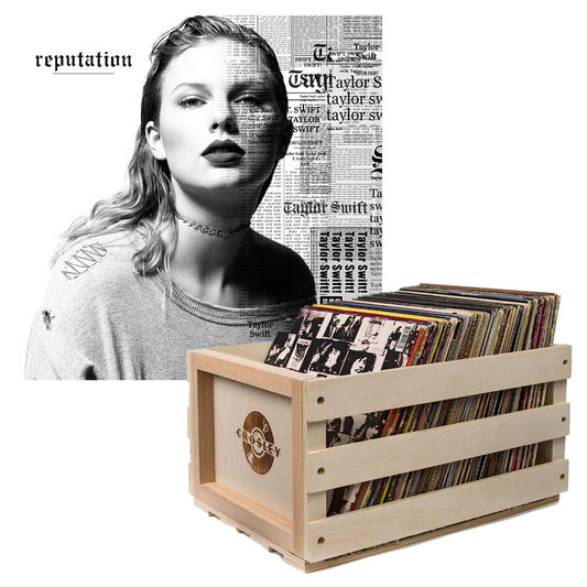 Taylor Swift 'Reputation' Vinyl Album and Crosley Vinyl Crate Bundle